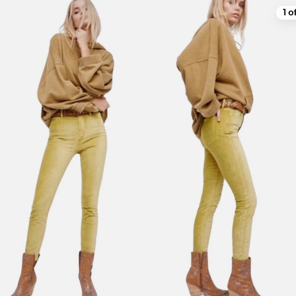 Free People Bright Green Pants